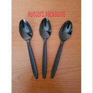 HITAM PERALATAN Black PLASTIC TABLE SPOON / TABLE SPOON / PLASTIC SPOON / TABLEWARE / SPOON