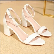 5cm 7cm square heel strappy high heel sandals with big size