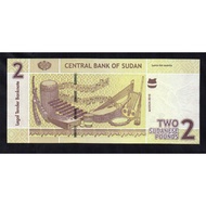 Bl4414 Per 1 Lembar Sudan 2 Pounds Uang Kuno Asing Unc Mulus Gress