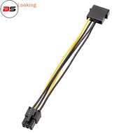 BS 6Pin To 4Pin Power Supply Cable For Graphics Cards 4 Pin Connectors To 6 Pin PCIExpress Power Con