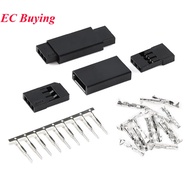 10pcs DIY 3 Pin Servo Plug Set Female Male Connector Gold Plated For Futaba JR Type RC Airplane Mult
