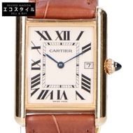 นาฬิกาข้อมือควอตซ์ Cartier 750 W1529756 รุ่น Tank Louis MM - [มือสอง]