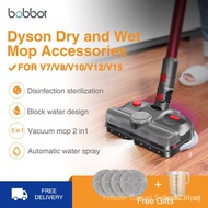 Bobbot Dyson Accessories Fluffy Electric Dry and Wet Mop Cleaning Head Compatible With Dyson V7 V8 V10 V1V12 Digital slim Wireless HPVF