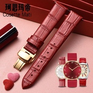 2024 Red Leather Strap Coach Little Red Watch Armani Casio Tissot Mido Longines Leather Strap For Women