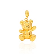 Golden Teddy Pendant in 999 Gold by Mistgold