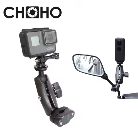 For Gopro Accessories Motorcycle bracket Mount rearview mirror Supporter Bike Handlebar Ride for Gop