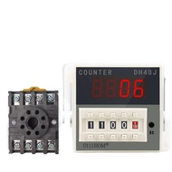 DH48J-8 Preset Electronic Trigger Counter HD Digital Display Electronic Counter 8 Pins Free Seat DH4