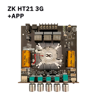 แอมป์จิ๋ว ZK HT21 3G 2G แท้ บลูทูธ 5.0 160W*2+220W แอมป์จิ๋ว 2.1 HT21 Amplifier
