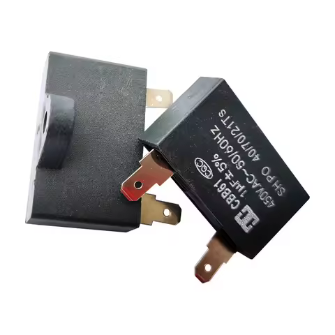 5 PCS CBB61 1UF Fan Motor Start Capacitor AC 450V Air Conditioner Parts Rectangle Shaped Capacitor H