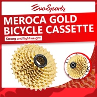 Meroca Gold Bicycle Cassette | Bike Golden 8 9 10 Speed Cassette