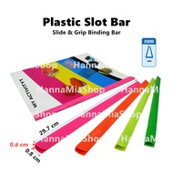 A4 Binder 8mm Slot Bar Plastic Slide Grip Binding Bar Slide Bar Slide Binder Bar Sliding Bar Slide G