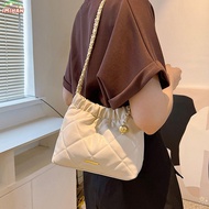 MIH Bucket Bag, Pleated Plaid Casual Shoulder Bag