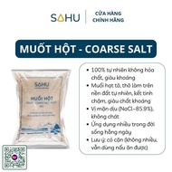 Muối hột Sahu được làm từ 100% muối biển sạch tự nhiên làm theo phương pháp truyền thống