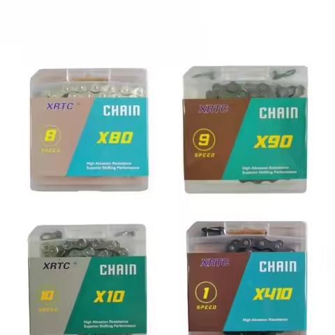 XRTC 6,7,8/9/10 Speed 116 Links Bicycle Chains (1/2x3/32-Inch,1/2x11/128-Inch/) Compatible with 8S,9