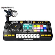 Bluetooth Enabled Electronic Piano Keyboard Kid DJ Mixer with Microphone DJ Turntable Controller Mus