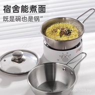 Bowl Belt Korean Capacity Belt Household Supplies Grade Rice Food Big Mixed Dormitory Lid 304 Stainl