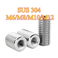 Inlay nut 304 stainless steel inner and outer teeth nut, thread transfer nut, variable diameter scre