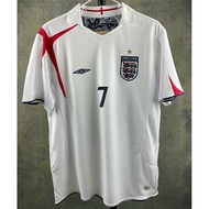 Umbro 2006 World Cup England Retro Football Long Sleeve Suit Home 7 Beckham Authentic NEW American s