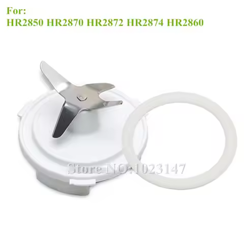 1x Blender Parts Mixing Knife and 1x Sealing Ring for philips HR2874 HR2870 HR2872 HR2850 Blender Ac