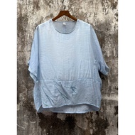 Floral embroidered round neck shirt frs T5016