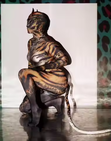 Cosplay Nightclub Singer Dancer Stage Wear Rave Outfits Vintage Print One Shoulder Jumpsuit Men Wome