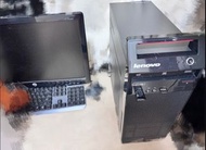 Lenovo 電腦主機 + HP 螢幕