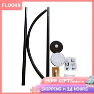 Corner Shower Curtain Rod  Rust Proof Extendable Stainless Steel Curved Stable for Bathroom