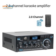 MAX 60Wx2 12V-220V Powered HiFi Digital Amplifier AK45 Bluetooth MP3 Channel 2.0 Sound Audio AMP for