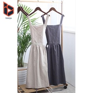 blesiya Chef Apron, Japanese Style Apron, Woman Bib Kitchen Apron, Soft  Apron, Perfect for DIY , Cr