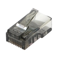 LINK  Plug RJ45 CAT5E (US-1051-6) 10/Pack 'Crystal Black' - A0085902