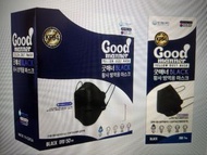限時🈹🈹🈹🈹🈹🈹韓國製 ----- GoodManner 黑色 KF94 四層（非獨立）口罩