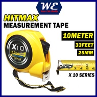 HITMAX MEASURING TAPE 10M 33FEET / BUILDING MEASURE RULER TAPE ROLLER / PITA PENGUKUR / TALI TAPE / 