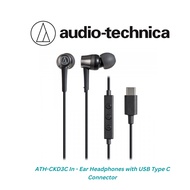 Audio-Technica ATH-CKD3C In-Ear Headphones with USB Type-C Connector - Black