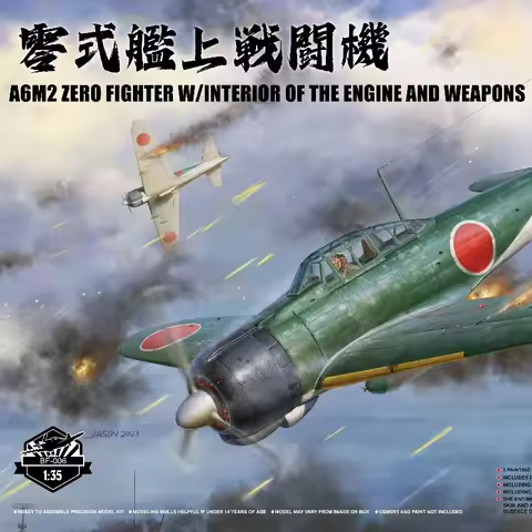 1/35 assembly model Border BF-006 A6M2 Zero Fighter （with Engine）-Aircraft Model Kit