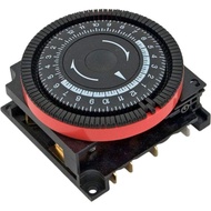 Diehl 24 hr Spa Timer, SPST 120V, 4-Term Orange Panel Mount TA4071