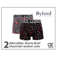 ByFord London 2Pcs Microfiber Spandex Shorty Brief (BUB703S)