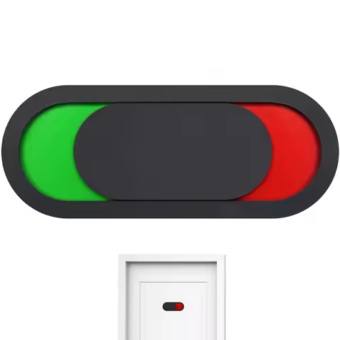 Switching Door Sign Status Occupied Available Wc Bathroom Vacant Privacy Use Slide Black Signs Home 