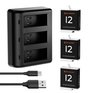 K&F GoPro12 GoPro11 GoPro10 GoPro9 (2400mAh) Battery Charger GoPro 9/10/11/12 (ประกันศูนย์)