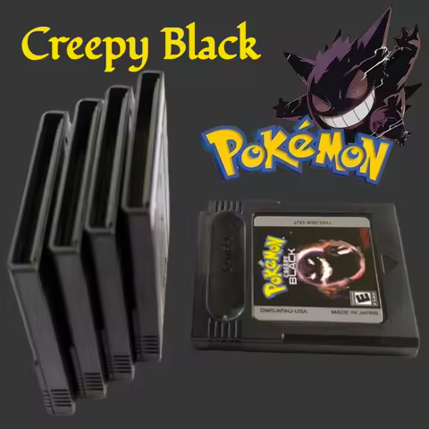USA GBC Pokemon Creepy Black GBC Game Cartridge 16 Bit Video Game Console Card English Language for 