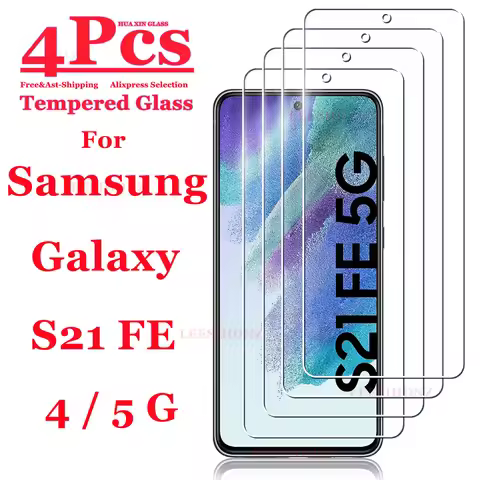 99D tempered glass screen protector for Samsung Galaxy S21FE 4G 5G, 1 to 4PCs