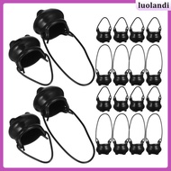 Halloween Decorations Cast Iron Mini Cauldron 12 Pcs