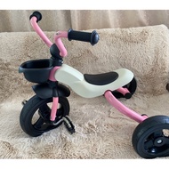 Children's Bicycle Can Spin Pink Foldable