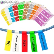 AARON1 Cable Labels Tags, Waterproof Self Adhesive Cord Labels Makers, Home Office Printable Can Wri