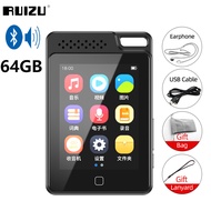 RUIZU C1เครื่องเล่นบลูทูธ MP3หน้าจอสัมผัสเต็มรูปแบบ16GB Hifi เครื่องเล่นเพลงแบบพกพาน้ำหนักเบา MP4เคร