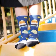 【小創襪】好食襪-芒果冰 甜點 水果 長筒襪 登山襪 長襪 黃藍色