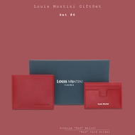 Louis Montini (Neville) ชุดกิฟเซ็ท กระเป๋าสตางค์หนังแท้ และ กระเป๋าการ์ดหนังแท้ LM-GS #7