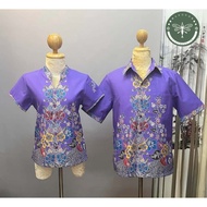 Purple hibiscus flower bonded Patek Philippe shirt