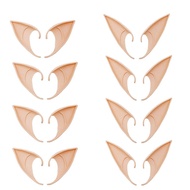 Kbraveo 8 Pairs Fairy Pixie Elf Ears, Latex Elf Ear,Soft Pointed Goblin Ears, Cosplay Ears for Cospl