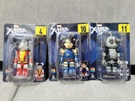 xmen x-men bearbrick 一番賞 4, 10, 11號 熊 100% figure