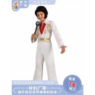 Halloween Rock Elvis Cosplay Costume for Kids - Party Ready